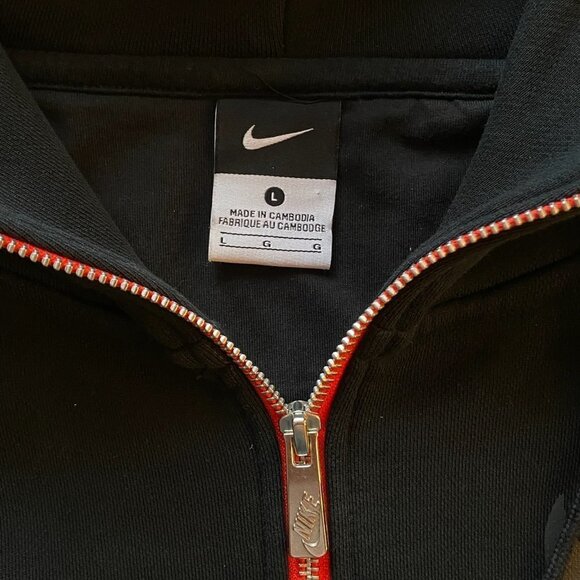 RARE Nike Manchester United Hoodie 77 Sweatshirt Large Black - Picture 5 of 9